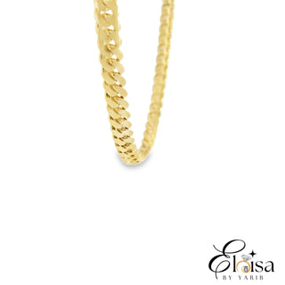 14Kt Solid Cuban Link Chain 4 MM 24"