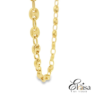 14Kt Semi Solid Marina Puff Chain 5 MM 20''
