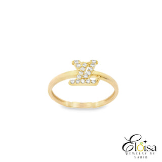 14Kt Cubic Zirconia VL Ring