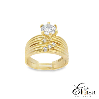 14Kt Three Life Engagement Ring