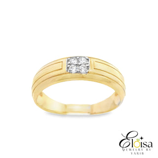 14Kt Four Point Wedding Band Ring