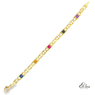 14K Elegant Bracelet 6 MM 7''