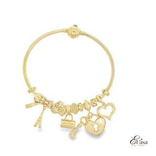 Bangle with Many Charms
