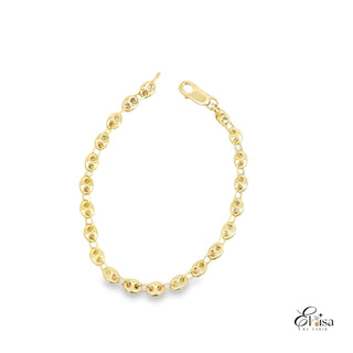 14Kt Marina Puff Bracelet 5mm