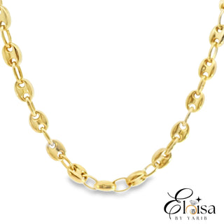 14Kt Semi Solid Marina Puff Chain 5 MM 20''