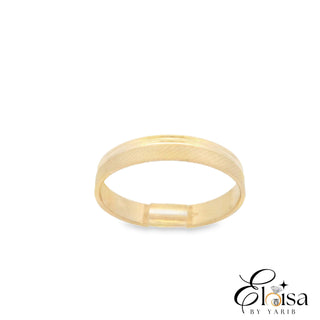 14Kt Elegant Wedding Band with two Design in One Ring