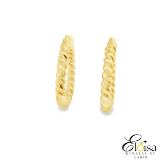 14Kt Mega Twisted Hoops