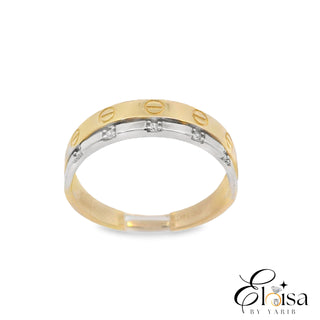 14Kt Carti Style Wedding Band Ring