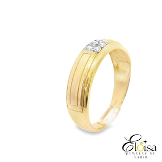 14Kt Four Point Wedding Band Ring