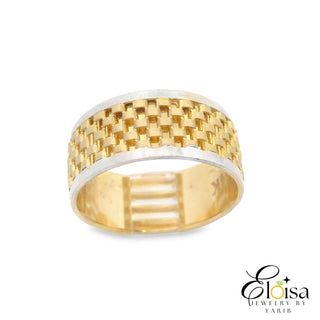14Kt Elegant Two-Tone Band