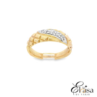 14Kt Diamond Wedding Band Solid Ring