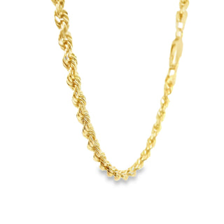 14Kt Solid Rope Chain 2.5MM  22''