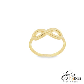 14Kt Plain Infinity Ring