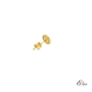 14Kt Round Stud Earrings