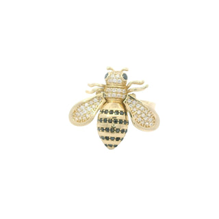14Kt Bee-Inspired Elegant Ring