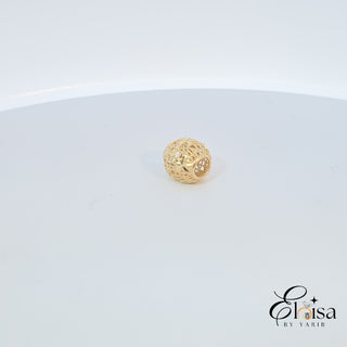 14Kt Filigree Ball  Personalized Charm