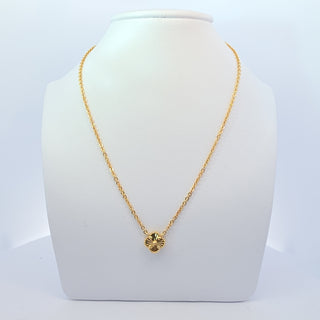 14Kt Gold One Clover Necklace