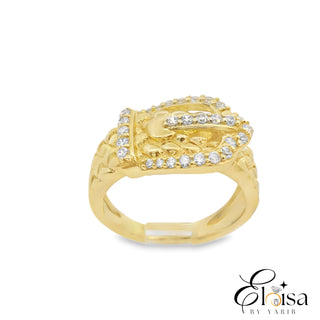14Kt Belt with Cubic Zirconia Ring