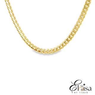 14Kt Solid Cuban Link Chain 3 MM 24"