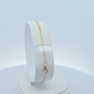 14Kt Gold One Clover 13.5MM Bracelet