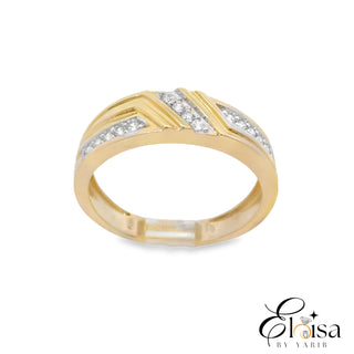 14Kt Modern Design Wedding Band Ring