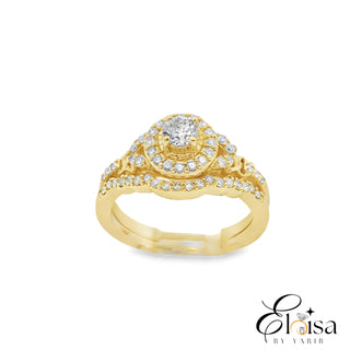 14Kt Elegant Engagement Set Diamond Ring