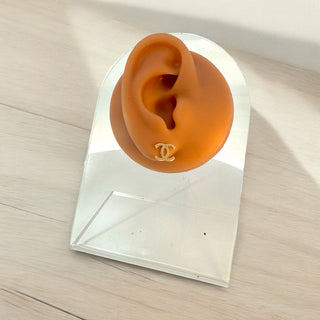 14Kt Polish CC Stud Earrings