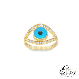 14Kt Open Eye Ring