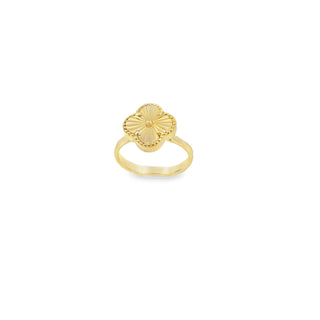 14Kt Bold Clover Ring