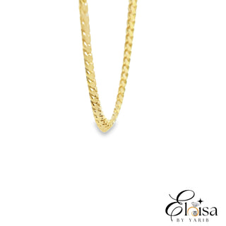 14Kt Solid Cuban Link Chain 3 MM 18"
