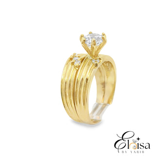 14Kt Three Life Engagement Ring