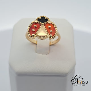 14Kt Lady Bug Ring