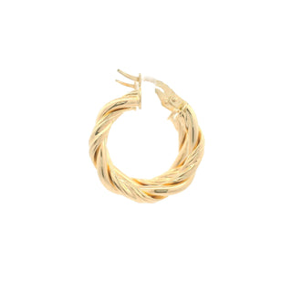 Ultra Fancy Twisted Hoops Earrings 22 MM