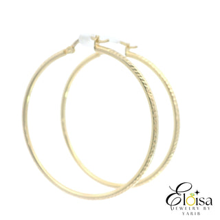 Fancy Classic Hoops Earrings 45 MM