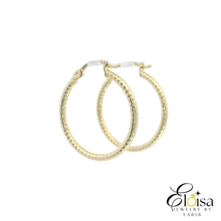 Line Around Hoops Earrings 23 MM