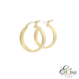 Media Caña Classic Hoops Earrings 20 MM