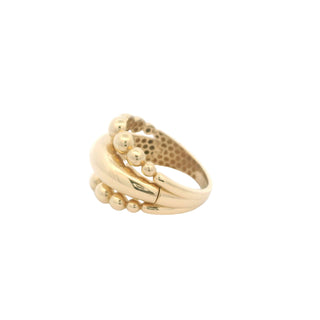 Elegant Gold Bead Ring