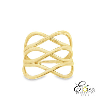 Nuestros Mundos Gold Ring