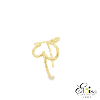 Open Butterfly-Shaped Gold Ring