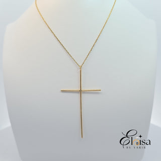 10Kt Fashion Cross Necklace