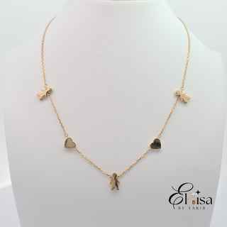 14Kt Three Boys Necklace