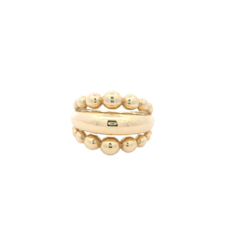 Elegant Gold Bead Ring