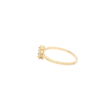 Elegant Turquoise Gold Ring