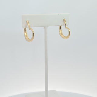 14K Heart Hoops 20 MM