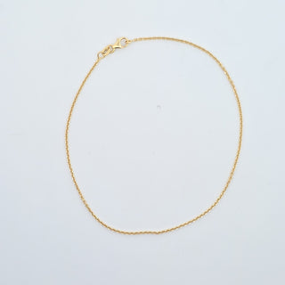 14Kt Italian Link Anklet