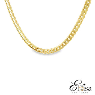 Solid Cuban Link Chain 3 MM 22"