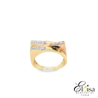 Pink and Yellow Gold Ring