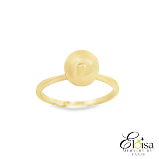 Elegant Gold Sphere Ring