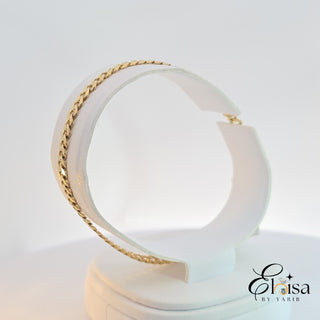 14Kt Solid Curb Link Bracelet 4 MM 8.25"