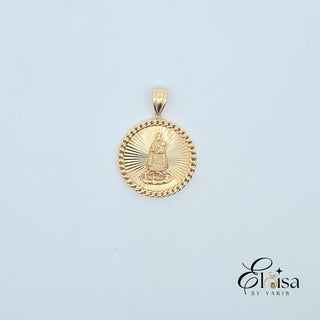 14KT Fancy Caridad del Cobre Pendant